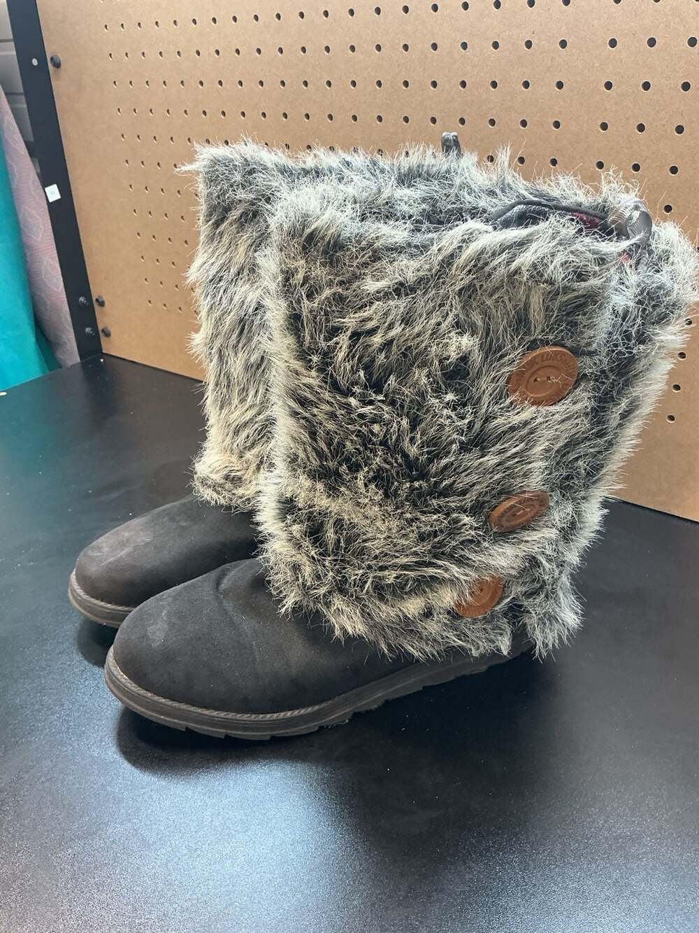 MUK LUKS Andrea 4-in-1 Reversible Boot Sweaters Faux Fur